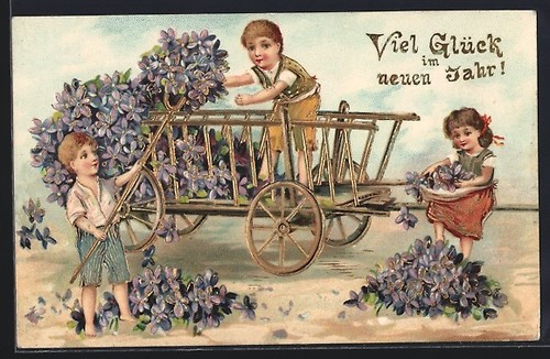 Litografia auguri per - per, nuovo