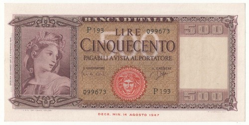 500 lire italia - 500,