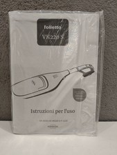 FOLLETTO ISTRUZIONI PER L'USO VK220S ORIGINALE VORWERK NUOVO - MANUALE VK 220S -