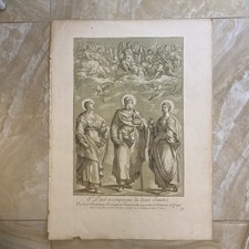 “San Paolo e due santi” antica incisione