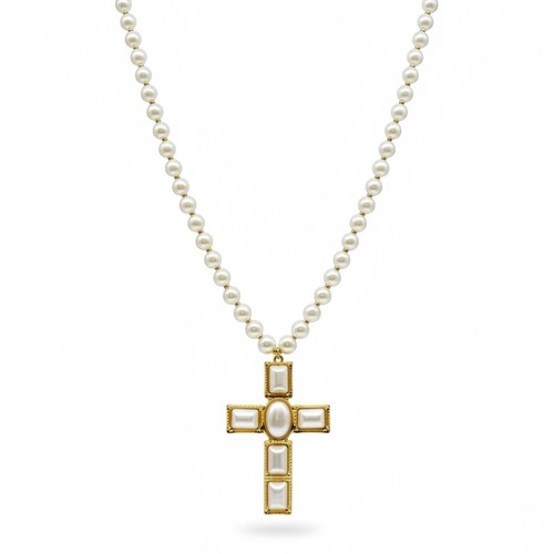 Collana donna perle bianche - collana,