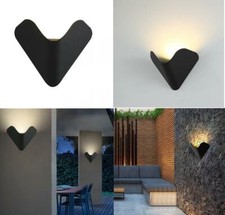 APPLIQUE LED DA ESTERNO IP65 A PARETE MURO 12W LAMPADA DESIGN FARFALLA  MODERNA