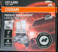 H7 OSRAM NIGHT BREAKER - GEN 2  LAMPADINE A LED PER FARI E PROIETTORI ATTACCO H7