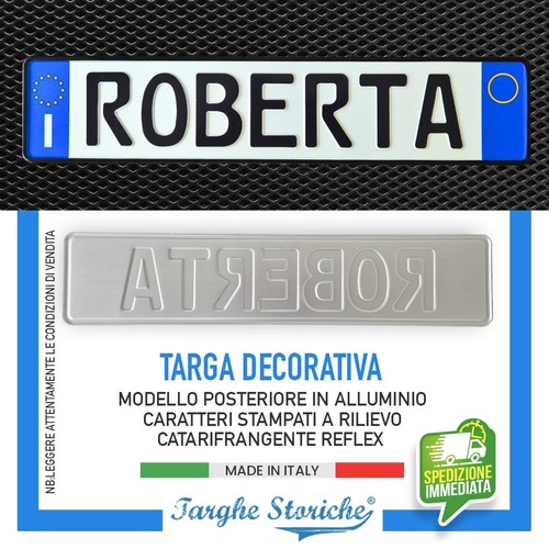 Targa auto posteriore - auto,