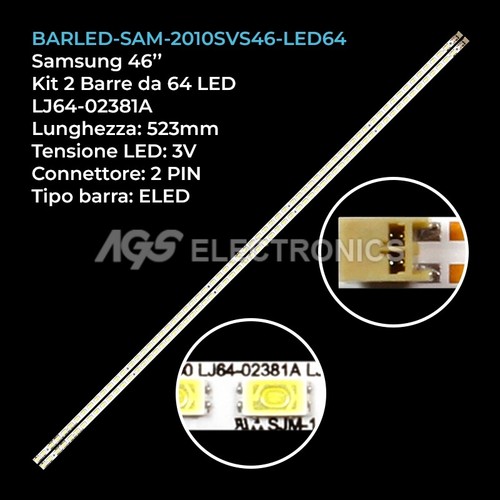 Kit barre strip led - 64,