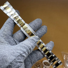 Cinturino orologio bicolore 21 mm adatto a Rolex Datejust 41 mm 126334