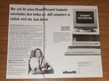 Rara Pubblicità OLIVETTI M24 Personal Computer - Facile da guidare 1985