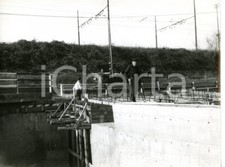 1955 ca AUTOSTRADA GENOVA-VENTIMIGLIA Operai al lavoro sulle impalcature *Foto 