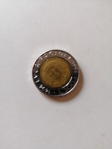 Moneta 500 lire - luca, pacioli
