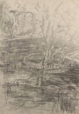 Paesaggio disegno a matita