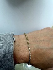 Bracciale in oro 750 a funetta