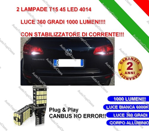 Lampade retromarcia led t15 - led,