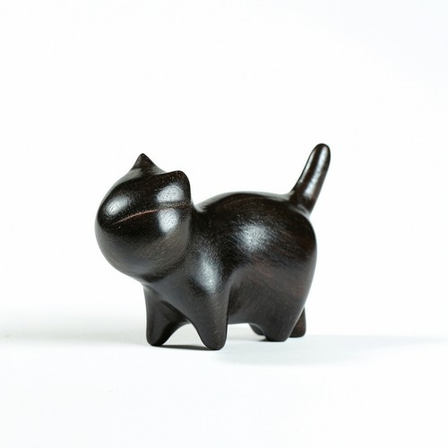 Gatto legno lucidato - gatto, di