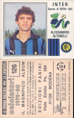 Calciatori panini 1979 rara - panini, 1979/80*rara