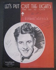 Spartiti Let's Put Out The Lights And Go To Sleep di Rudy Vallee