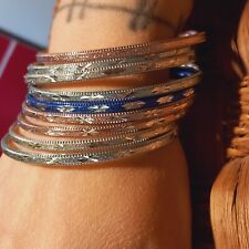 Bracciale da donna in acciaio set di nove pezzi braccialetto rigido bangles 