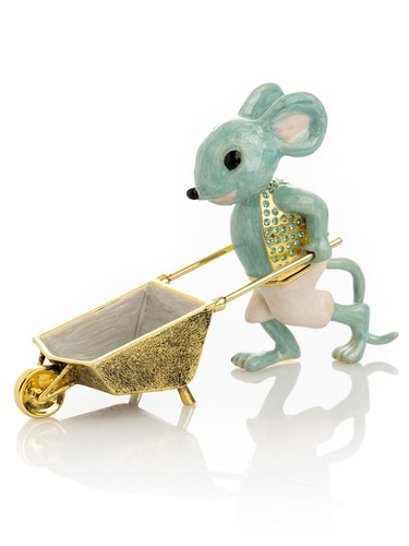 Mouse con scatola portagioie