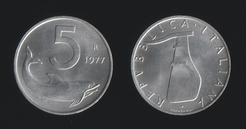 Lire 1977 delfino timone - 5,