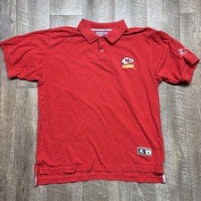 Polo Vintage Starter Kansas City Chiefs Uomo M Rossa Linea Pro anni 90