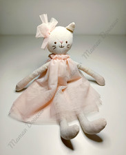 Peluche doudou chat - peluche/doudou, beige