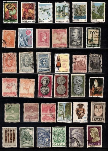 Greece used stamp lot - (hellas),