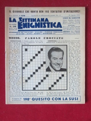 Settimana enigmistica 1378 - settimana,