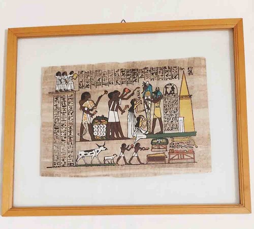 Quadro con papiro egizio