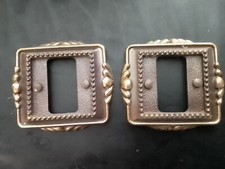 2 Placche in ottone interruttore Bticino