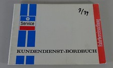 Service Manual/Checkbook