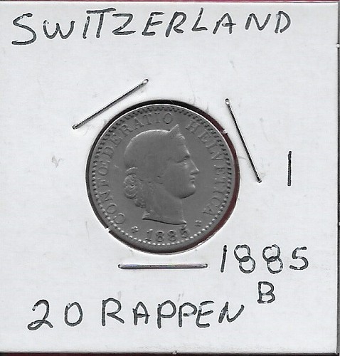 Svizzera rappen 1885 b - svizzera, 1885-b