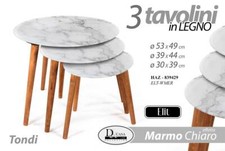 SET TRIS TAVOLINI TAVOLO