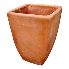 Vaso in terracotta quadrato