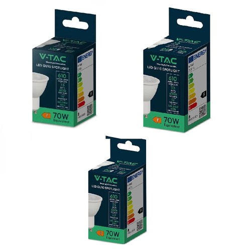 10x lampadine gu10 luce - 10x, 7.5w