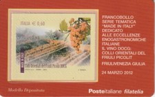 2012 TESSERA FILATELICA UNIF. n. 799 - VINO DOCG PICOLIT FRIULI MF64063