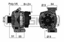 ALTERNATORE ALFA MITO FIAT 500 C DOBLO' GRANDE PUNTO 1.3 MTJ 12V 75A 210406A