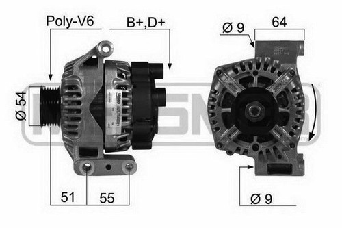 Alternatore alfa mito fiat 500 - alternatore,