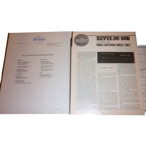 Lettore vintage mcintosh - cd,