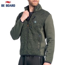 Giacca giubbino uomo zip intera in felpa termica BE BOARD M L XL XXL 3XL