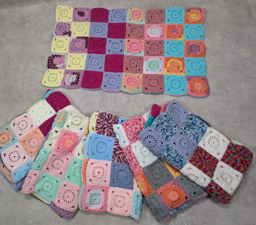 Set coperta quadrata nonna - coperta,