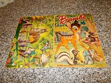 ALBUM BAMBI ED.LAMPO 1951 COMPLETO OTTIMO+CEDOLA TIPO PANINI EDIS ARTE IMPERIA