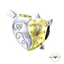 CHARM DONNA CUORE ARGENTO 925