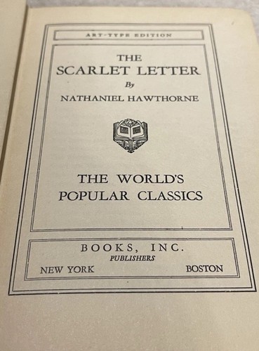 The scarlet letter - scarlet, by