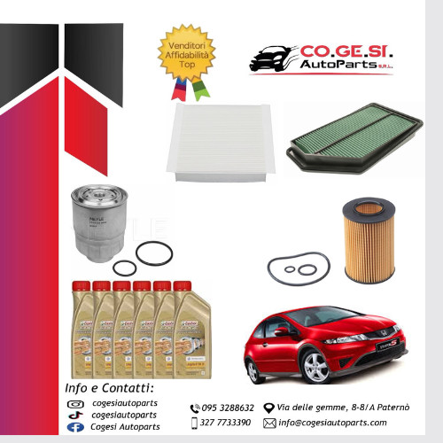 Kit tagliando honda civic viii - kit,
