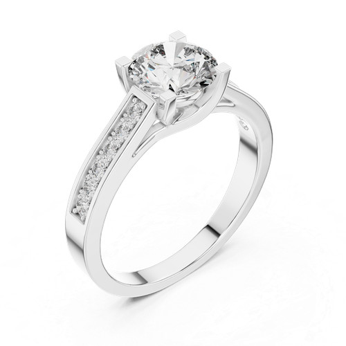 Anello petite twist con gambo - anello,