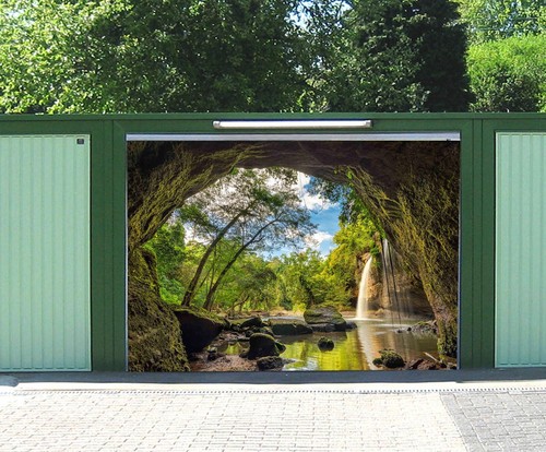 Murales nature waterfall - 3d,