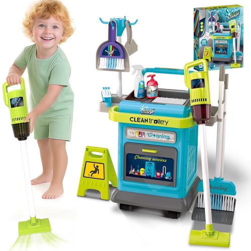 Set carrello pulizia bambini - carrello,