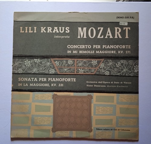 Disco vinile giri mozart - vinile,