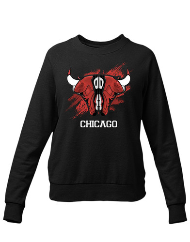 Felpa cappuccio chicago basket - felpa,