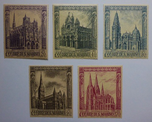 San marino 1967 set cattedrale - 1967,