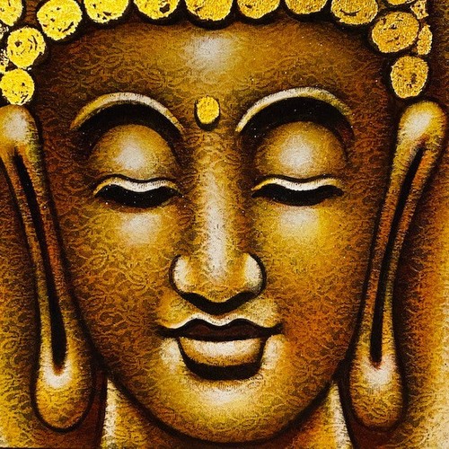 Buddha quadro etnico dipinto